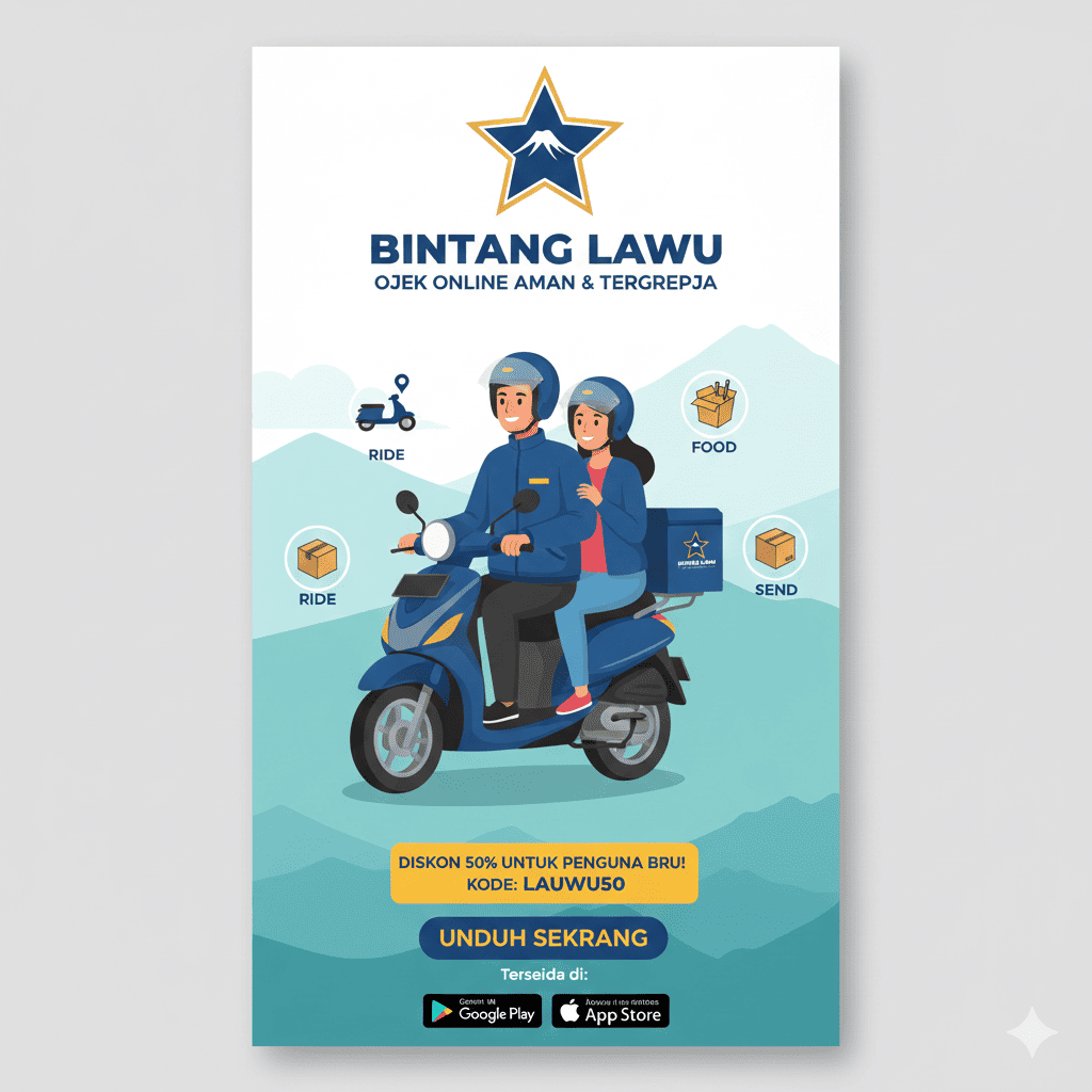 Gebrakan Ojol Lokal: Bintang Lawu Siap Saingi Raksasa dengan Tarif "Separuh Harga